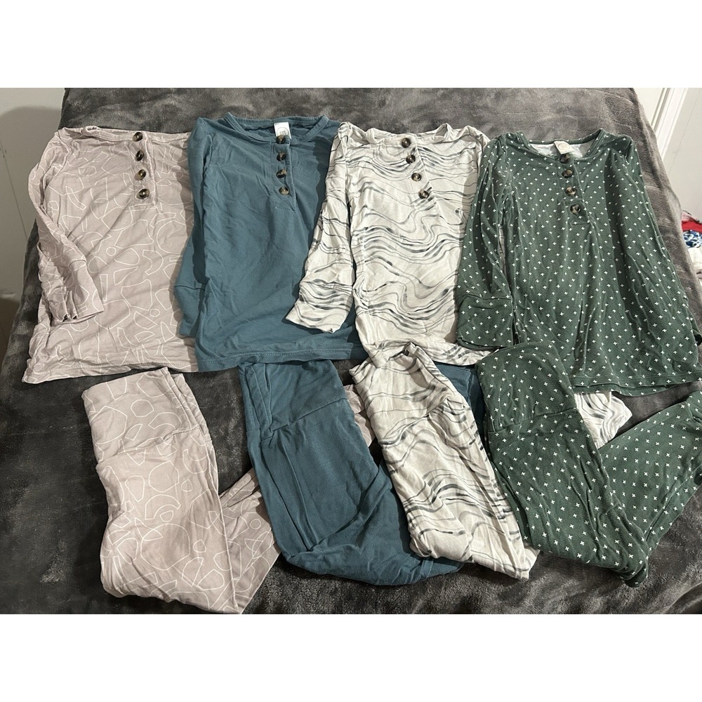 Lot Of 4 Lou Lou Bamboo Pjs Size 2t